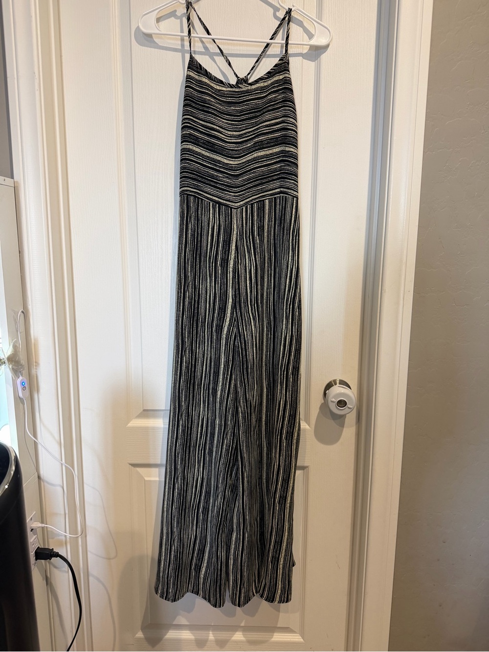 Hayden Black and White Striped Maxi Dress Skirt
